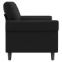 Sofá de 2 plazas de cuero sintético negro 140 cm de , Sofás - Ref: Foro24-359504, Precio: 224,44 €, Descuento: %