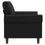 Sofá de 2 plazas de cuero sintético negro 140 cm de , Sofás - Ref: Foro24-359504, Precio: 209,66 €, Descuento: %