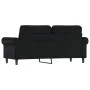 Sofá de 2 plazas de cuero sintético negro 140 cm de , Sofás - Ref: Foro24-359504, Precio: 224,44 €, Descuento: %