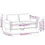 Sofá de 2 plazas de cuero sintético negro 140 cm de , Sofás - Ref: Foro24-359504, Precio: 209,66 €, Descuento: %
