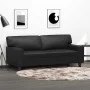 2-seater sofa in black synthetic leather 140 cm by , Sofas - Ref: Foro24-359417, Price: 242,70 €, Discount: %