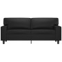 Sofá de 2 plazas de cuero sintético negro 140 cm de , Sofás - Ref: Foro24-359417, Precio: 250,51 €, Descuento: %