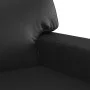 2-seater sofa in black synthetic leather 140 cm by , Sofas - Ref: Foro24-359417, Price: 242,70 €, Discount: %