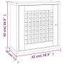 Mueble de pared madera maciza nogal 42x18x42 cm de , Taquillas y armarios de almacenamiento - Ref: Foro24-350367, Precio: 53,...