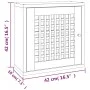 Mueble de pared madera maciza nogal 42x18x42 cm de , Taquillas y armarios de almacenamiento - Ref: Foro24-350367, Precio: 51,...