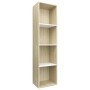 Estantería libros madera contrachapada blanco roble 36x30x143cm de , Librerías y estanterías - Ref: Foro24-800149, Precio: 54...