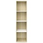 Estantería libros madera contrachapada blanco roble 36x30x143cm de , Librerías y estanterías - Ref: Foro24-800149, Precio: 54...