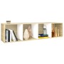 Estantería libros madera contrachapada blanco roble 36x30x143cm de , Librerías y estanterías - Ref: Foro24-800149, Precio: 54...