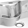 Lavabo con orificio para grifo 48x37x13,5 cm cerámica plateado de vidaXL, Lavabos - Ref: Foro24-143485, Precio: 70,92 €, Desc...