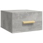 Mesita de noche de pared color gris hormigón 35x35x20 cm de , Mesitas de noche - Ref: Foro24-812842, Precio: 26,81 €, Descuen...