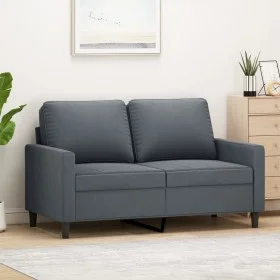 Dark gray velvet 2-seater sofa 120 cm by , Sofas - Ref: Foro24-359190, Price: 200,11 €, Discount: %