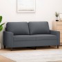 Sofá de 2 plazas de terciopelo gris oscuro 140 cm de , Sofás - Ref: Foro24-359200, Precio: 207,52 €, Descuento: %
