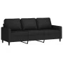 Sofá de 3 plazas terciopelo negro 180 cm de , Sofás - Ref: Foro24-359214, Precio: 276,52 €, Descuento: %