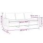 Sofá de 3 plazas terciopelo negro 180 cm de , Sofás - Ref: Foro24-359214, Precio: 276,52 €, Descuento: %