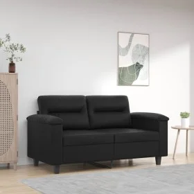 Sofá de 2 plazas de cuero sintético negro 120 cm de , Sofás - Ref: Foro24-359578, Precio: 218,80 €, Descuento: %