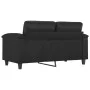 Sofá de 2 plazas de cuero sintético negro 120 cm de , Sofás - Ref: Foro24-359578, Precio: 218,80 €, Descuento: %