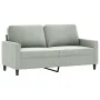 Juego de sofás con cojines 3 piezas terciopelo gris claro by , Sofas - Ref: Foro24-3201506, Price: 439,21 €, Discount: %