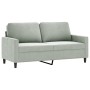 Juego de sofás con cojines 3 piezas terciopelo gris claro de , Sofás - Ref: Foro24-3201506, Precio: 435,99 €, Descuento: %