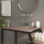 Lavabo con rebosadero 49x25x15 cm cerámica plateado de vidaXL, Lavabos - Ref: Foro24-143491, Precio: 64,54 €, Descuento: %