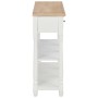 Mesa consola de MDF blanca 120x30x76 cm de , Mesas auxiliares - Ref: Foro24-280016, Precio: 234,29 €, Descuento: %