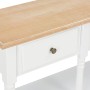 Mesa consola de MDF blanca 120x30x76 cm de , Mesas auxiliares - Ref: Foro24-280016, Precio: 234,29 €, Descuento: %