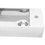 Lavabo con rebosadero 49x25x15 cm cerámica plateado de vidaXL, Lavabos - Ref: Foro24-143491, Precio: 64,54 €, Descuento: %