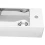 Waschbecken mit Überlauf 49x25x15 cm aus silberner Keramik von vidaXL, Sinkt - Ref: Foro24-143491, Preis: 63,80 €, Rabatt: %