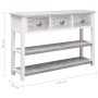 Aparador de madera gris envejecido 115x30x76 cm de , Aparadores - Ref: Foro24-284163, Precio: 145,74 €, Descuento: %
