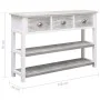 Aparador de madera gris envejecido 115x30x76 cm de , Aparadores - Ref: Foro24-284163, Precio: 143,84 €, Descuento: %