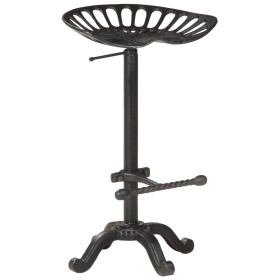Taburete de cocina hierro fundido negro de , Taburetes de cocina - Ref: Foro24-321044, Precio: 119,05 €, Descuento: %