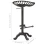 Taburete de cocina hierro fundido negro de , Taburetes de cocina - Ref: Foro24-321044, Precio: 119,05 €, Descuento: %