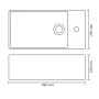 Waschbecken mit Überlauf 49x25x15 cm aus silberner Keramik von vidaXL, Sinkt - Ref: Foro24-143491, Preis: 63,80 €, Rabatt: %