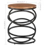 Mesa auxiliar de madera de acacia maciza 40x40x52 cm de , Mesas auxiliares - Ref: Foro24-321059, Precio: 94,76 €, Descuento: %