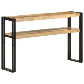 Mesa consola de madera de mango rugosa 120x30x75 cm de , Mesas auxiliares - Ref: Foro24-321099, Precio: 155,99 €, Descuento: %