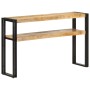 Mesa consola de madera de mango rugosa 120x30x75 cm de , Mesas auxiliares - Ref: Foro24-321099, Precio: 158,55 €, Descuento: %