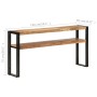 Mesa consola de madera maciza de acacia 150x30x75 cm de , Mesas auxiliares - Ref: Foro24-321103, Precio: 178,49 €, Descuento: %