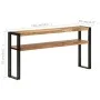 Mesa consola de madera maciza de acacia 150x30x75 cm de , Mesas auxiliares - Ref: Foro24-321103, Precio: 175,26 €, Descuento: %