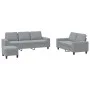 Dreiteiliges Sofaset in hellem Grau aus Stoff. von , Sofas - Ref: Foro24-3201906, Preis: 504,35 €, Rabatt: %
