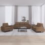 Juego de sofás 3 piezas tela marrón de , Sofás - Ref: Foro24-3201869, Precio: 758,73 €, Descuento: %
