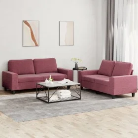 Juego de sofás 2 piezas tela rojo tinto de , Sofás - Ref: Foro24-3201888, Precio: 401,90 €, Descuento: %