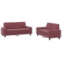 Juego de sofás 2 piezas tela rojo tinto de , Sofás - Ref: Foro24-3201888, Precio: 407,39 €, Descuento: %