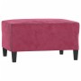 Juego de sofás con cojines 4 piezas terciopelo rojo tinto de , Sofás - Ref: Foro24-3201694, Precio: 644,51 €, Descuento: %