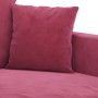 Juego de sofás con cojines 4 piezas terciopelo rojo tinto de , Sofás - Ref: Foro24-3201694, Precio: 644,51 €, Descuento: %