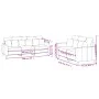 Zweiteiliges Sofaset mit roten Samtkissen. von , Sofas - Ref: Foro24-3201724, Preis: 460,13 €, Rabatt: %