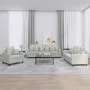 Dreiteiliges Sofaset mit Kissen aus hellgrauem Samt. von , Sofas - Ref: Foro24-3201680, Preis: 608,94 €, Rabatt: %