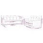 Zweiteiliges Sofaset mit schwarzen Samtkissen. von , Sofas - Ref: Foro24-3201705, Preis: 417,06 €, Rabatt: %