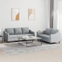 Juego de sofás con cojines 2 piezas tela gris claro de , Sofás - Ref: Foro24-3201834, Precio: 447,86 €, Descuento: %