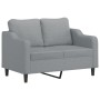 Juego de sofás con cojines 2 piezas tela gris claro de , Sofás - Ref: Foro24-3201834, Precio: 447,86 €, Descuento: %