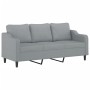 Juego de sofás con cojines 2 piezas tela gris claro de , Sofás - Ref: Foro24-3201834, Precio: 447,86 €, Descuento: %
