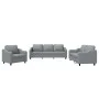 Sofagarnitur mit 3-teiligen Kissen, helles graues Gewebe. von , Sofas - Ref: Foro24-3201770, Preis: 626,76 €, Rabatt: %
